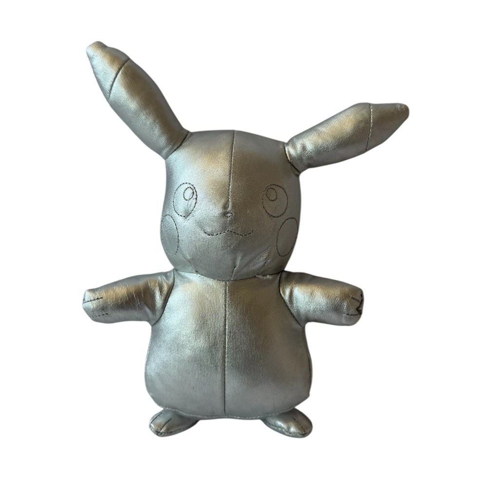 Pokémon Silver Pikachu 25th Celebration Official Anniversary Plush 8 Inch